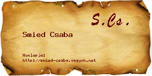 Smied Csaba névjegykártya